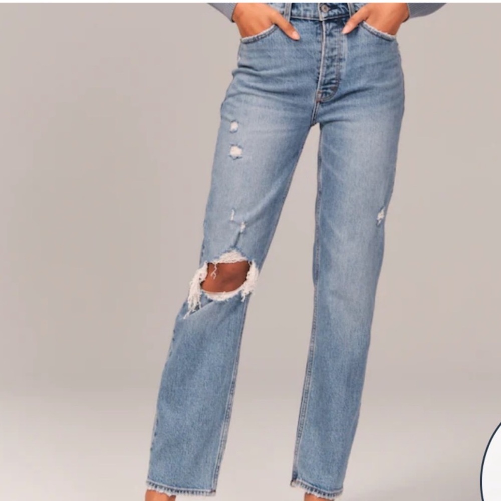 Abercrombie & Fitch Curve‎ Love The Dad Jean High Rise size 4/27 Short
